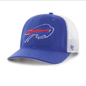 NEW Buffalo Bills '47 Brand Royal Blue Trophy Trucker Flex Fit Hat